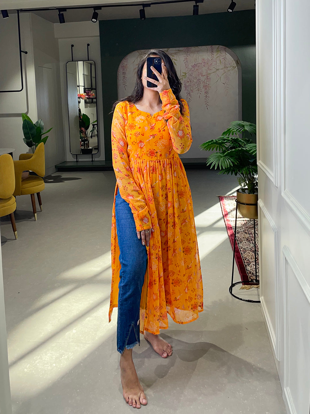 naira dress designs Naira black Georgette Dress Kameez.co