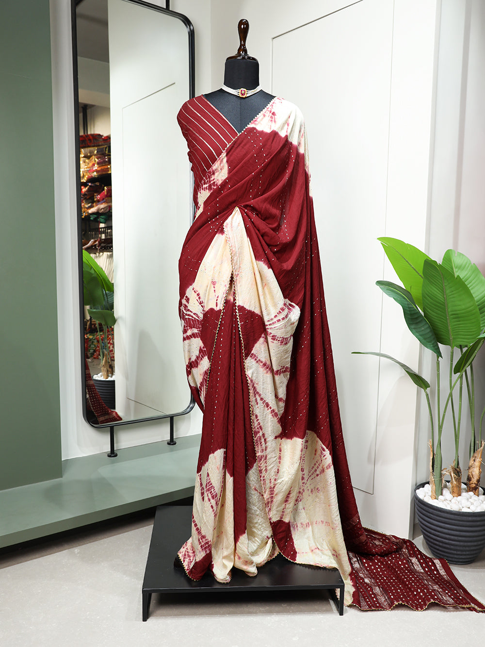 Buy Silk Party Wear Saree In Chestnut Red Color Online - SARV08756 | Andaaz  Fashion