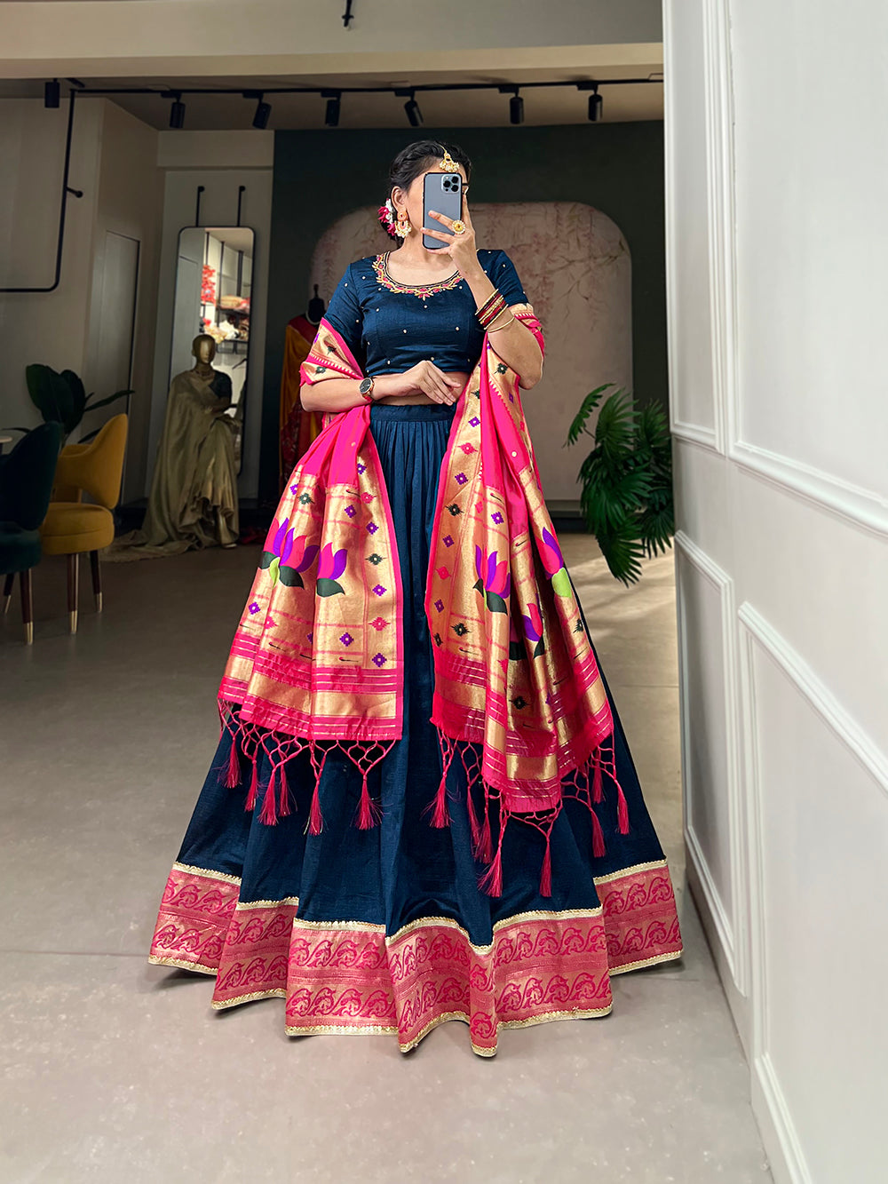 Buy Yellow Colour Designer Paithani Silk Jacquard Zari Weaving Work Lehenga  Choli South Indian Lehenga Choli Party Wear Lehenga Banarasi Lehenga Online  in India… | Party wear lehenga, Indian lehenga choli, Indian